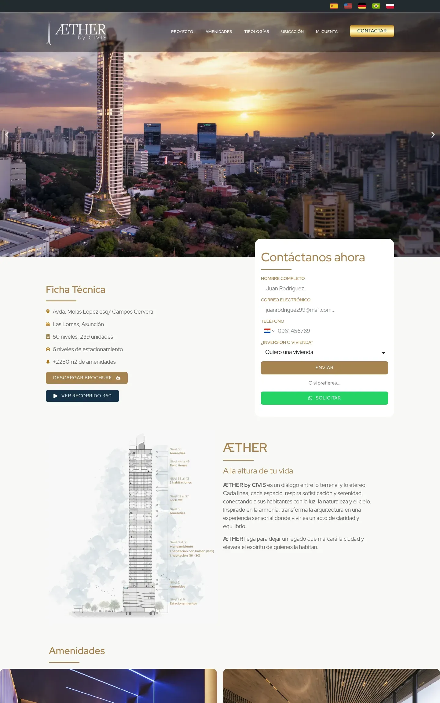 Inicio, proyecto y ficha técnica