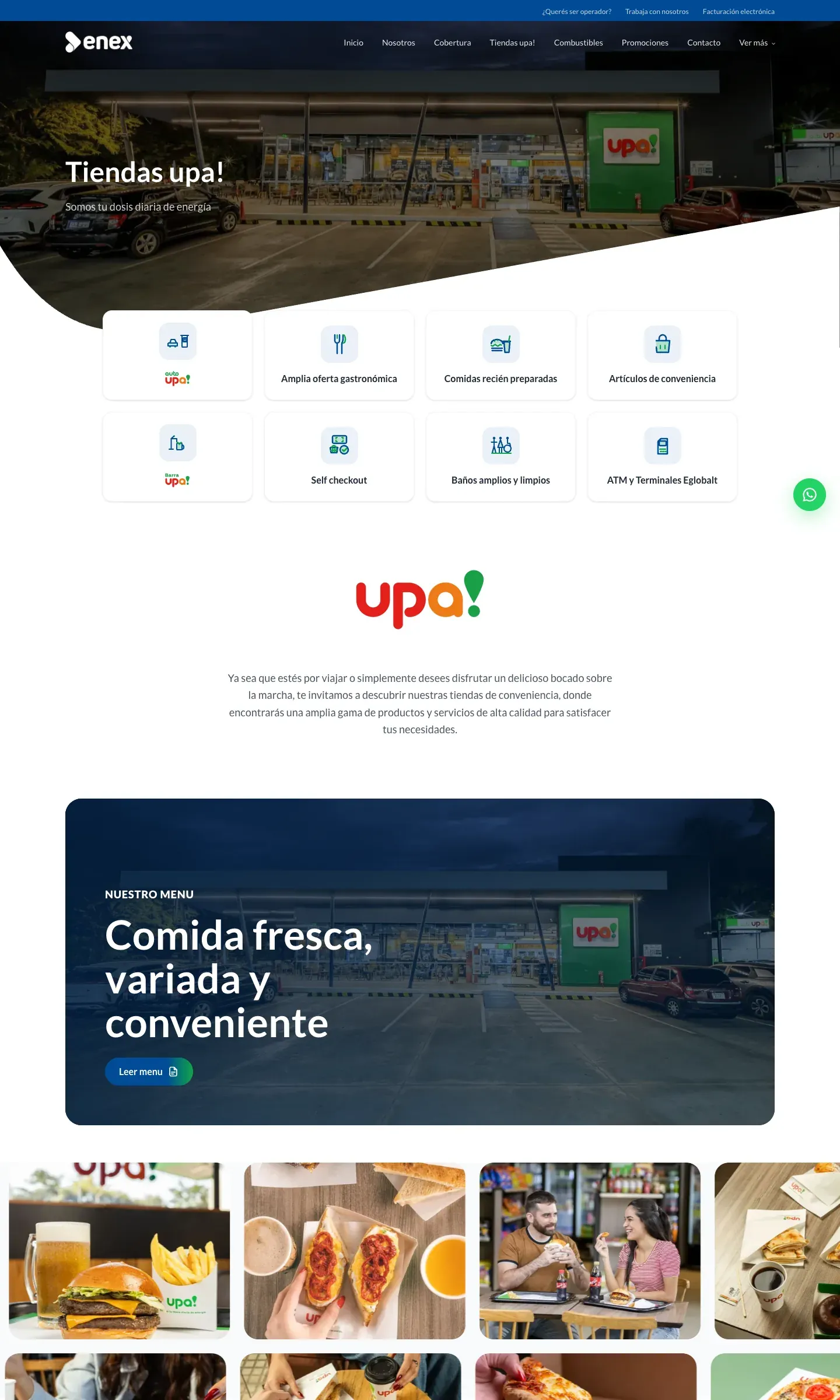 Página Tiendas Upa!